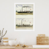 鉄クラッドセントクレア1864 ポスター (キッチン)