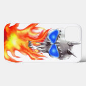 "鉄スカル"のiPadの場合 Case-Mate iPhoneケース (裏面 (横))