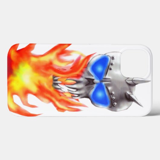 "鉄スカル"のiPadの場合 Case-Mate iPhoneケース (裏面 (横))