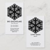 鉄スノーフレーク – 白 名刺 (正面/裏面)