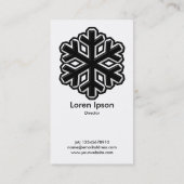 鉄スノーフレーク – 白 名刺 (裏面)