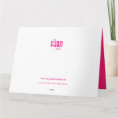 鉄パーソナライズされた馬蹄六周年 カード (裏面)