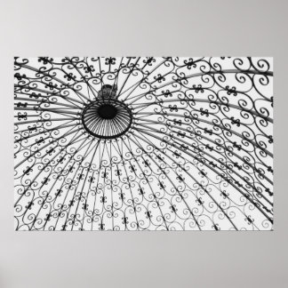 鉄ペルゴラ、ギルクリース美術館ガーデン。2008 ポスター