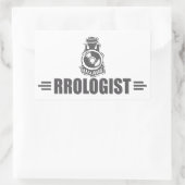 鉄ユーモアのある道 長方形シール (バッグ)