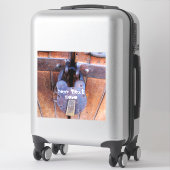 鉄ロックさびヴィンテージ木製ドアがロック シール (スーツケース)