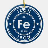 鉄元素青色セラミックオーナメント セラミックオーナメント (正面)