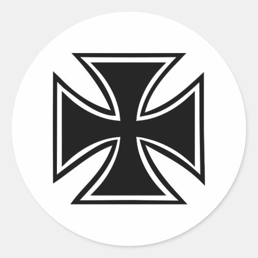 鉄十字 ラウンドシール (正面)