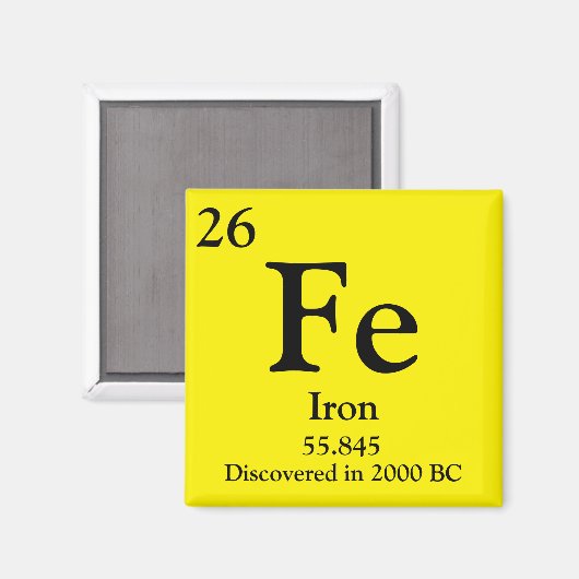 鉄周期表 マグネット (正面/裏面)