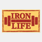 鉄寿命 長方形シール (正面)