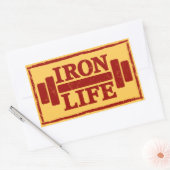 鉄寿命 長方形シール (封筒)