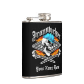 鉄工のスカルはレンチを発芽させ、 フラスク (右)