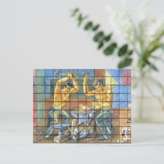 鉄工はがき ポストカード (スタンド正面)