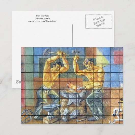 鉄工はがき ポストカード (正面/裏面)