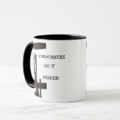 鉄工はそれをより高いマグします マグカップ (正面左)