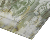 鉄工ゲート付き緑の蝶インセット カッティングボード (角)