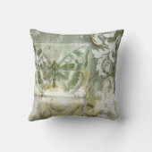 鉄工ゲート付き緑の蝶インセット クッション (裏面)