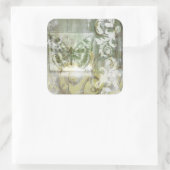 鉄工ゲート付き緑の蝶インセット スクエアシール (バッグ)