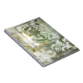 鉄工ゲート付き緑の蝶インセット ノートブック (右側)