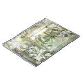 鉄工ゲート付き緑の蝶インセット ノートブック (左側)