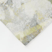 鉄工ゲート付き緑の蝶インセット フリースブランケット (角)