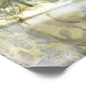 鉄工ゲート付き緑の蝶インセット ポスター (角)