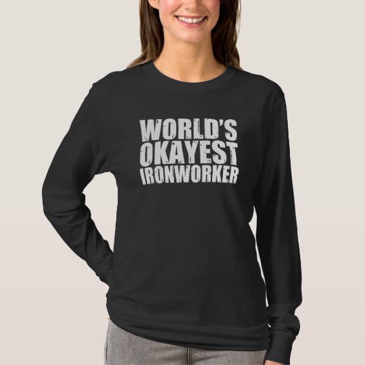 鉄工世界のおかおもしろいい Tシャツ (正面)