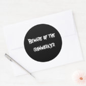 鉄工人に気を付けろ ラウンドシール (封筒)