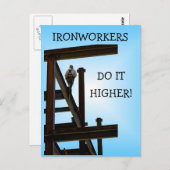 鉄工員が高いポストカード ポストカード (正面/裏面)