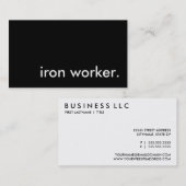 鉄工員 名刺 (正面/裏面)
