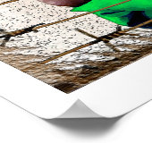 鉄条網のフェンスの後ろの生活 ポスター (角)