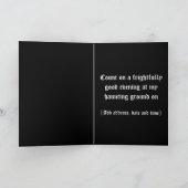 鉄柵ハロウィーン招待状カード 招待状 (内部)