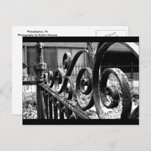 鉄柵 ポストカード (正面/裏面)