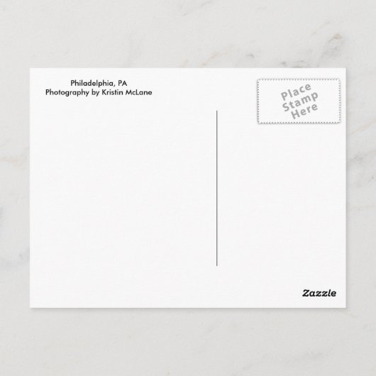 鉄柵 ポストカード (裏面)