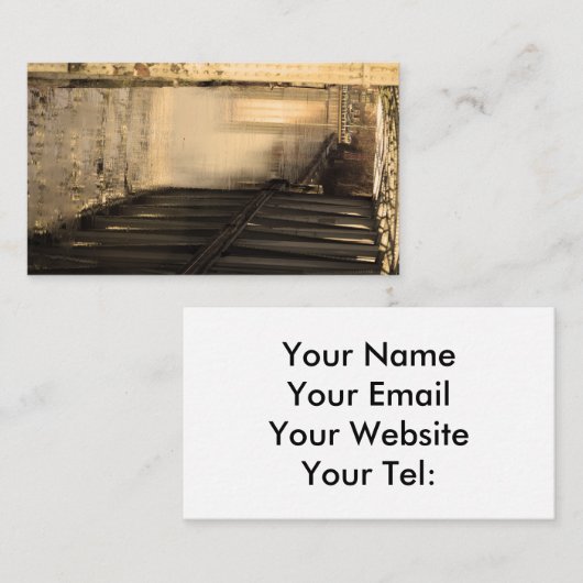 鉄橋と反射 名刺 (正面/裏面)