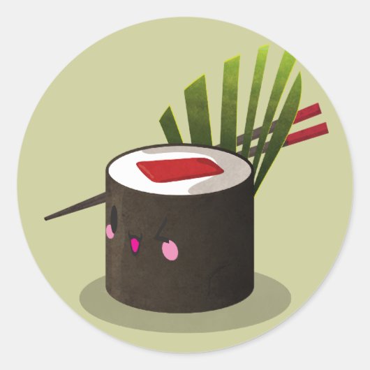 鉄火巻 ラウンドシール (正面)