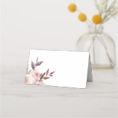 鉄灯素朴水彩花座席表 プレイスカード (裏面)