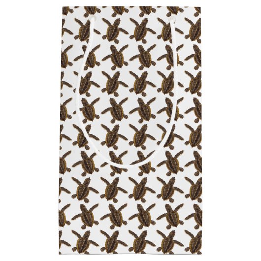 鉄球棒のウミガメのHatchlingのギフトバッグ スモールペーパーバッグ (正面)