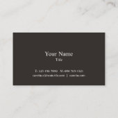 鉄球棒のウミガメのHatchlingsの名刺 名刺 (裏面)