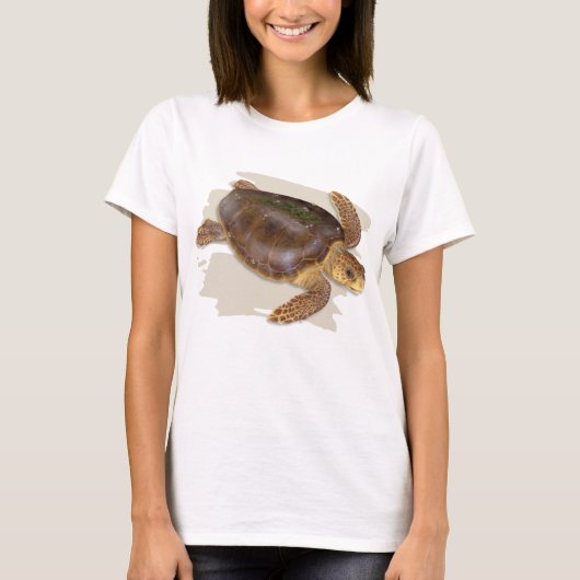 鉄球棒のウミガメのTシャツ Tシャツ (正面)