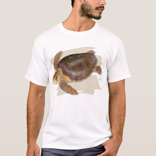 鉄球棒のウミガメのTシャツ Tシャツ (正面)