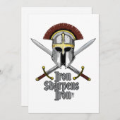 鉄研ぎ鉄必須クリスチャンのインスピレーション 招待状 (正面/裏面)