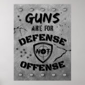 鉄砲は攻撃にあらず防御に供す ポスター (正面)