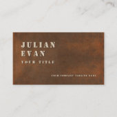 鉄素朴型はっきりしたステンシ男らしル金属 名刺 (正面)