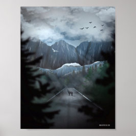 鉄絵画磁北極のNo.4 ポスター