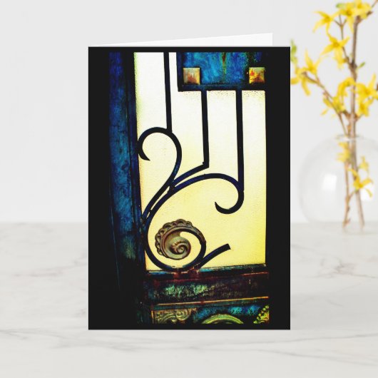 鉄茎 カード (黄色い花)