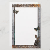 鉄蝶ガーデン文房具 便箋 (正面/裏面)