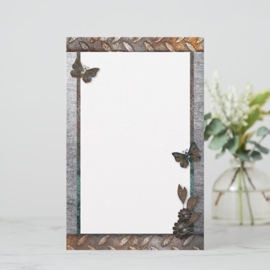 鉄蝶ガーデン文房具 便箋 (スタンド正面)