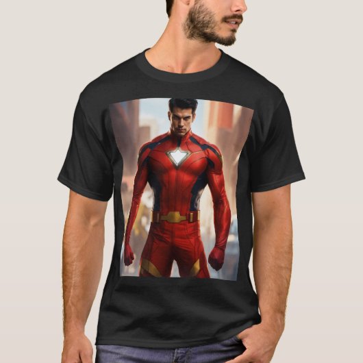 鉄装甲ヒーローシャツ Tシャツ (正面)