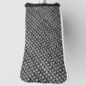 鉄製の砲丸金属の黒い鉄鎖鎧 ゴルフヘッドカバー (回転90)