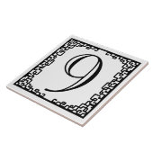 鉄製ワーク枠パーソナライズされた通り番号 タイル (側面)